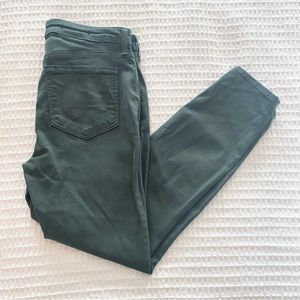 NYDJ for chicos dark green skinny jeans size 6